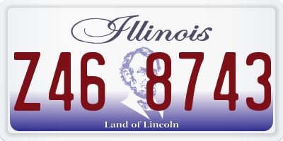 IL license plate Z468743