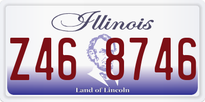 IL license plate Z468746