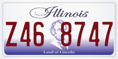 IL license plate Z468747