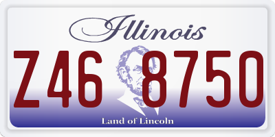 IL license plate Z468750
