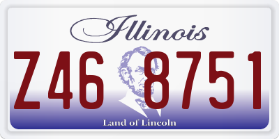 IL license plate Z468751