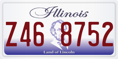 IL license plate Z468752