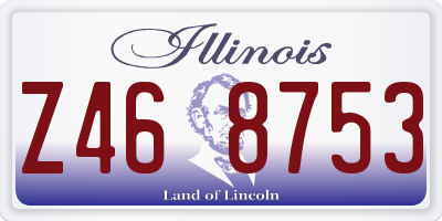 IL license plate Z468753