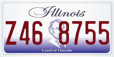 IL license plate Z468755