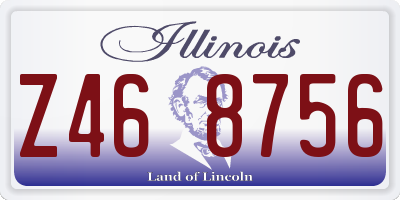 IL license plate Z468756