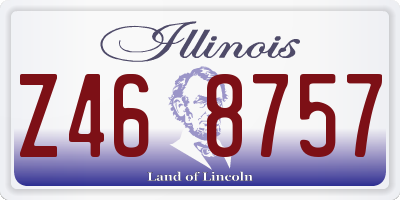 IL license plate Z468757