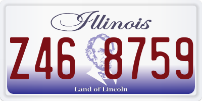 IL license plate Z468759