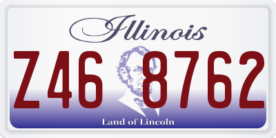 IL license plate Z468762