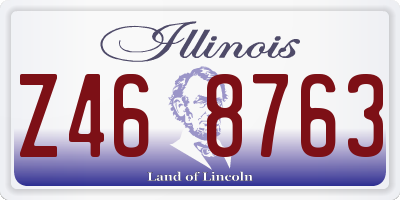 IL license plate Z468763