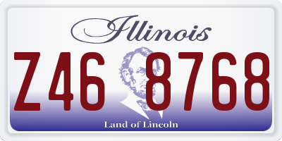 IL license plate Z468768