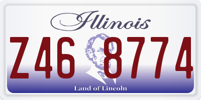 IL license plate Z468774