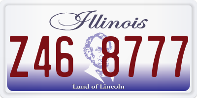 IL license plate Z468777