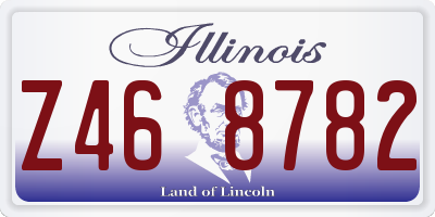 IL license plate Z468782
