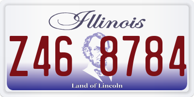 IL license plate Z468784