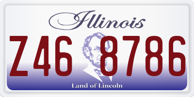 IL license plate Z468786