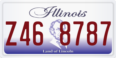 IL license plate Z468787