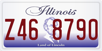 IL license plate Z468790