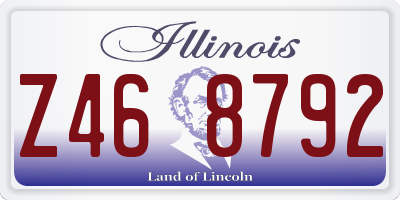 IL license plate Z468792