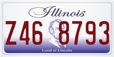 IL license plate Z468793
