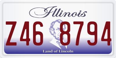 IL license plate Z468794