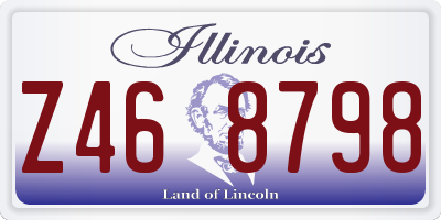 IL license plate Z468798