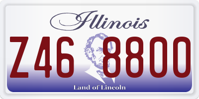 IL license plate Z468800
