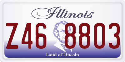 IL license plate Z468803