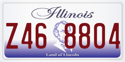 IL license plate Z468804