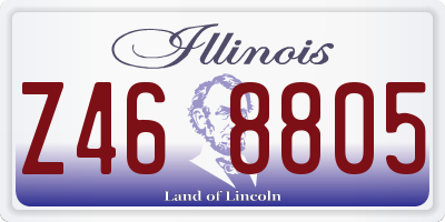 IL license plate Z468805