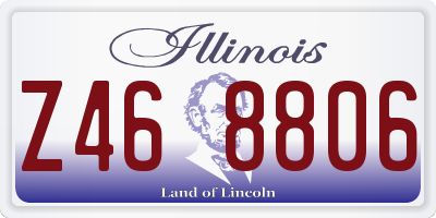 IL license plate Z468806