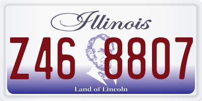 IL license plate Z468807