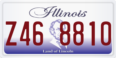 IL license plate Z468810