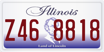 IL license plate Z468818
