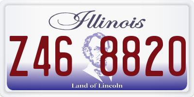 IL license plate Z468820