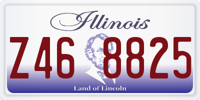 IL license plate Z468825