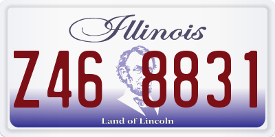 IL license plate Z468831