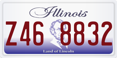 IL license plate Z468832
