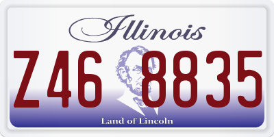 IL license plate Z468835