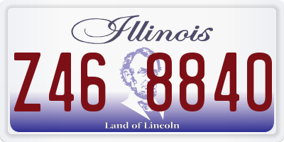 IL license plate Z468840