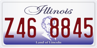 IL license plate Z468845