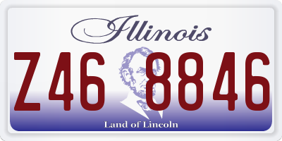IL license plate Z468846