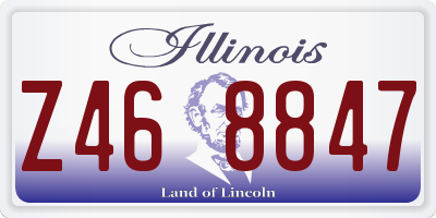 IL license plate Z468847