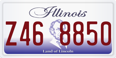 IL license plate Z468850
