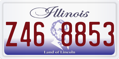 IL license plate Z468853