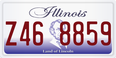 IL license plate Z468859