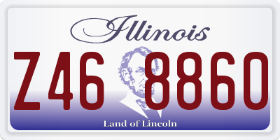 IL license plate Z468860