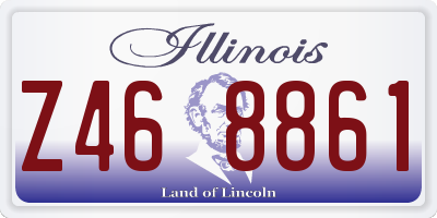 IL license plate Z468861