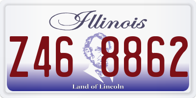 IL license plate Z468862