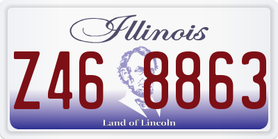 IL license plate Z468863