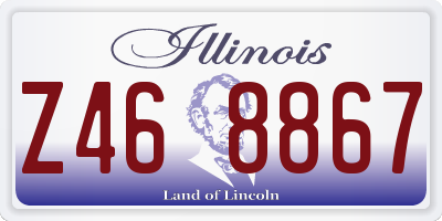 IL license plate Z468867